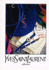 PUBLICITE ADVERTISING 0314  1993   YVES SAINT LAURENT boutique montre stylo acce
