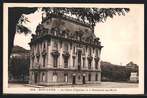 Cpa rive gier la - cpa, caisse