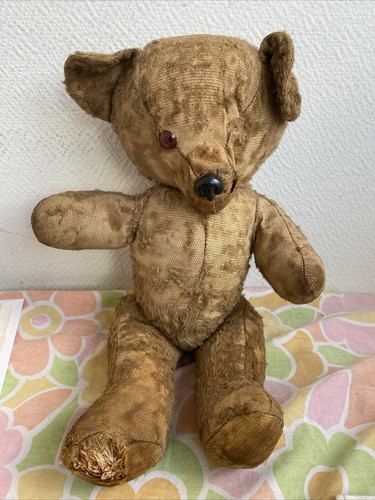 Ancien ours peluche en - ancien,