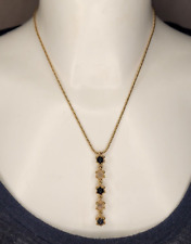 Julian snelling Jourdan collier VINTAGE pendentif boules cristal noir et clair 