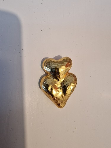 Broche double coeur - rc,