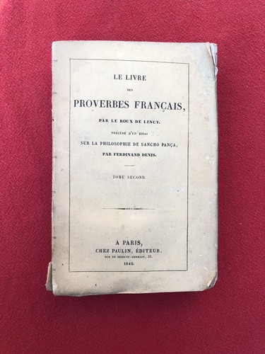 Livre des proverbes - le,