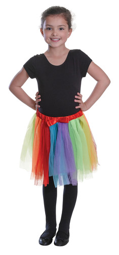 Filles arc ciel jupe tutu - arc-en-ciel,