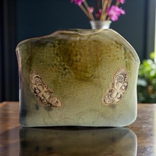 Pot en céramique en grès – signé Elisabeth M (1991)