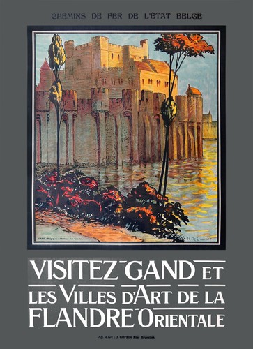 Affiche chemin fer belges - affiche,