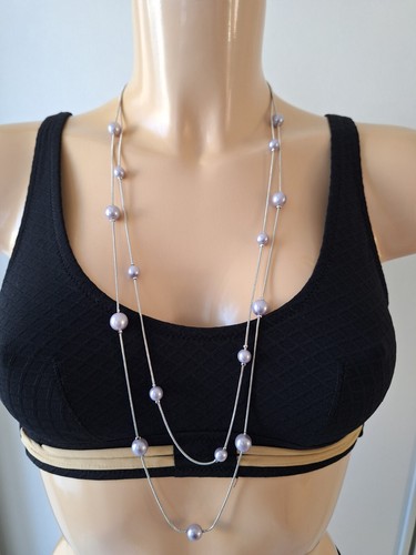 Collier fantaisie rangs - collier, avec