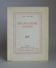 Jean PREVOST : Dix-huitième