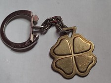 Ancien Porte Clef Clés Trèfle Laiton # J5