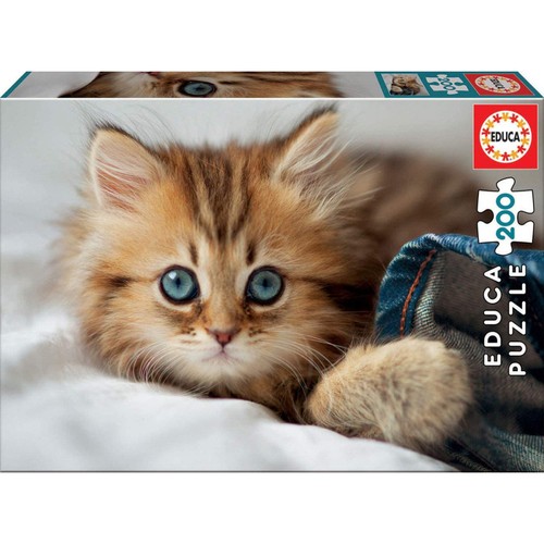 Puzzle 200 pièces chat - -,