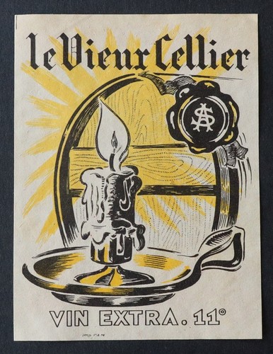 Ancienne étiquette vin - , le