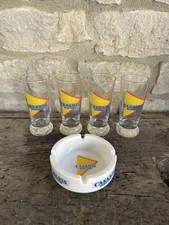 Lot de 4 Verres et 1 Cendrier