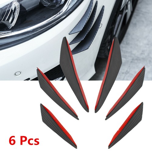 6pc car carbon fiber bumper - 6pc,