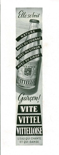 Publicité ancienne eau - ancienne, l'eau