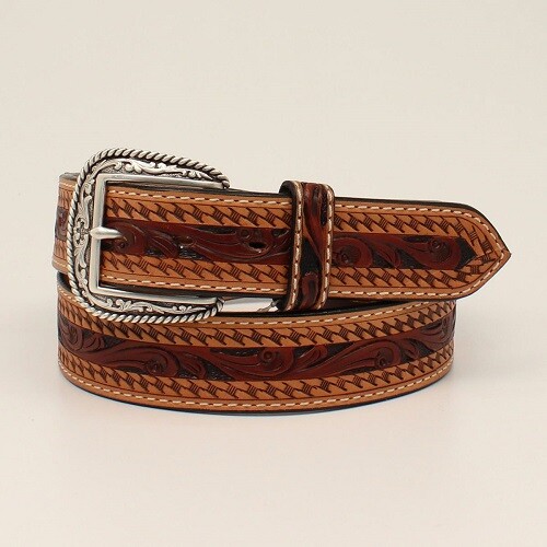 Ceinture cuir ariat western - cuir,