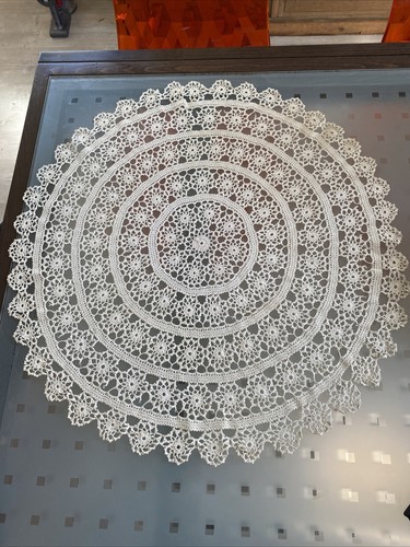 Ancien napperon crochet centre - ancien,