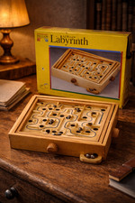 Jeu ancien bois labyrinth - jeu,