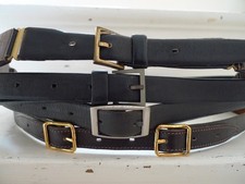 LOT 4 CEINTURES VINTAGE CHRISTIAN DIOR CUIR LEATHER BELT 1960s FASHION ORIGINAL