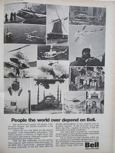 1973 pub bell helicopter - bell,