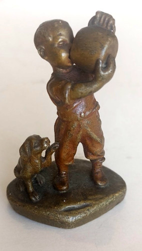 Petit bronze polychrome de - ,