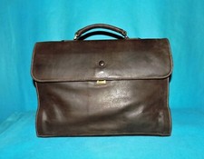 mallette serviette ARTHUR & ASTON  porte documents en cuir  marron