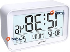 Technoline Analogue Réveil, Blanc, 105x70x45mm - Super pour Voyage Ou Maison