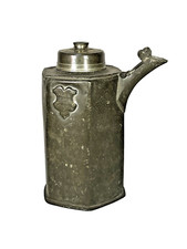 GRANDE BOUTEILLE À VIN EN ÉTAIN DITE PRISMENKANNE SUISSE XVIIIéme