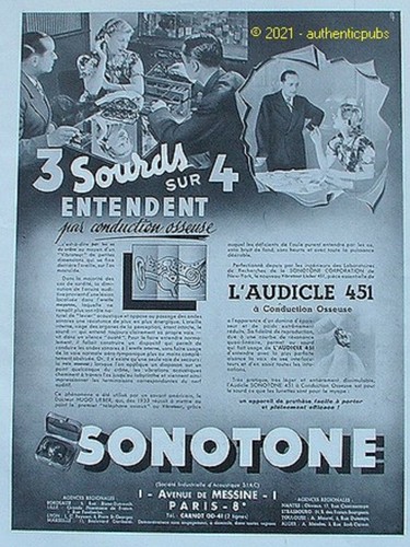 Publicite sonotone audicle 451 - publicite,