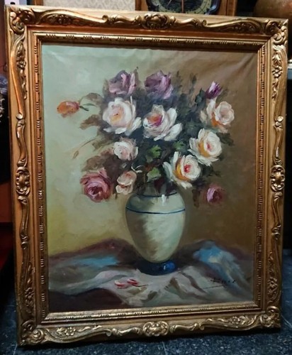 Tableau ancien huile nature - huile,