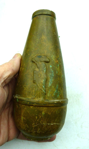 Vase ancien gres signé - ancien, en