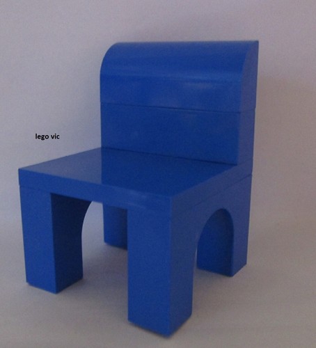 Lego belville chair blue - belville,