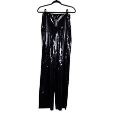 NWT Boohoo Vinyl Straight Leg