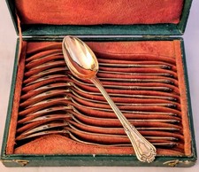 D ROUSSEL Cuillères à Dessert Argent Massif Et Vermeil Poinçon Minerve