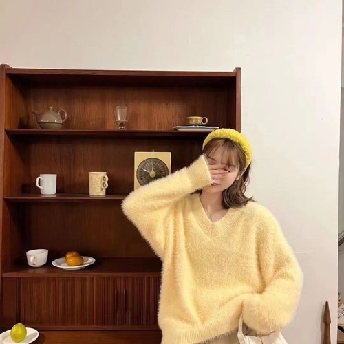 Pull laine mohair pour - pull,
