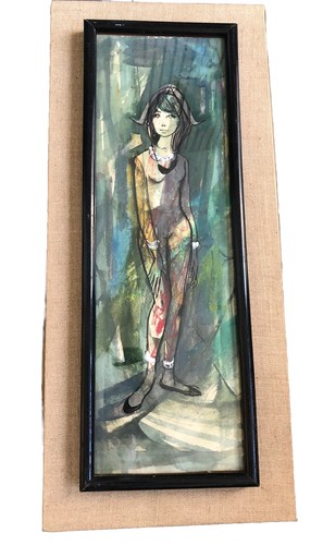 Aquarelle vintage des années