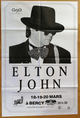 Elton john affiche - elton,