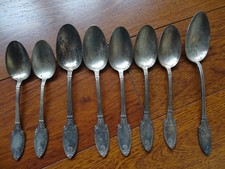 SAGLIER FRERE ANCIENS COUVERTS métal argenté STYLE EMPIRE EPOQUE 1900