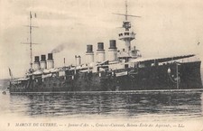 CPA MARINE DE GUERRE / JEANNE D'ARC / CROISEUR CUIRASSE / BATEAU ECOLE DES ASPIR