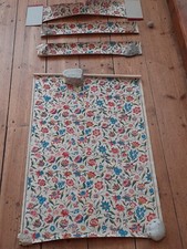 Papier peint  ancien  début XX ,1940 . Arabesques , entrelacs tiges fleuries