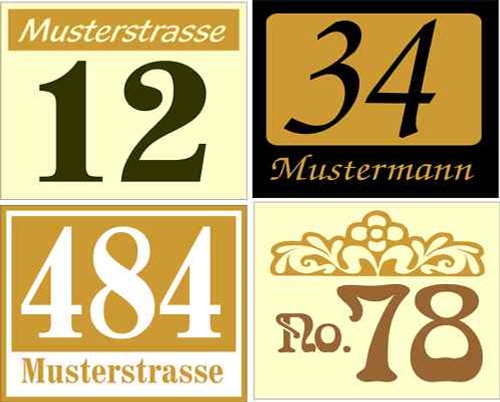 Panneau numéro maison - panneau,