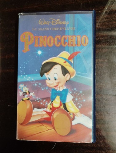 Vhs pinocchio walt - vhs,