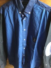 Superbe chemise bicolore « Éden Park » manches longues, taille L  pour homme.