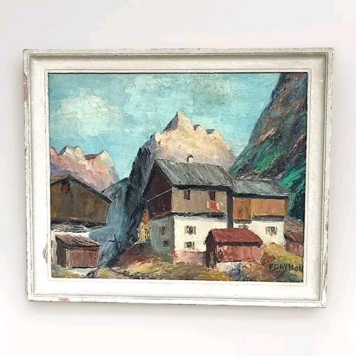 Tableau huile sur panneau - tableau,