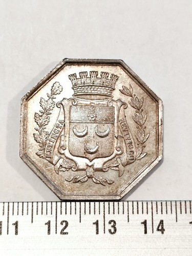 Ancien jeton argent - en,