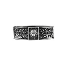 Bague en colère loup en