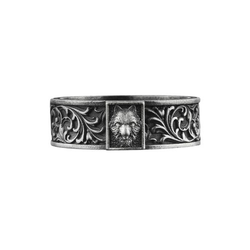 Bague colère loup en - bague,