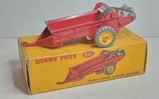 DINKY TOYS ANCIEN #321 REMORQUE AGRICOLE MASSEY-HARRIS BON ETAT  EN BOITE bm