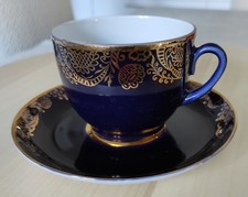 Tasse cobalt avec soucoupe - tasse,