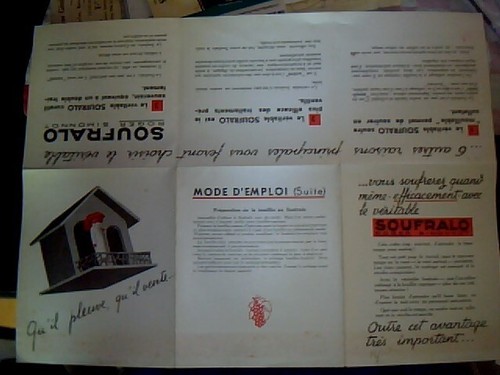 Vieux papier publicité
