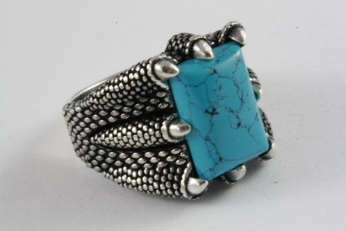Bague draconique gothique avec - bague,