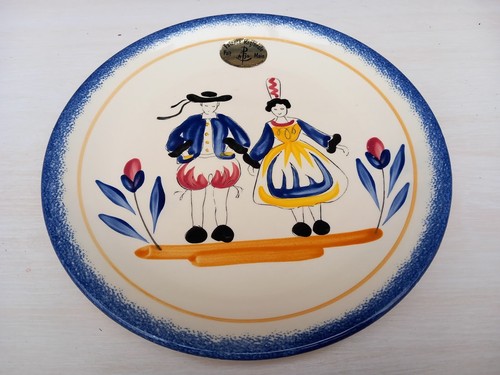 Grande assiette plate - , en